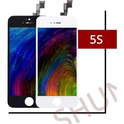 10PCS/LOT AAA Quality 100% NO Dead Pixel For iPhone 5S LCD Display With Touch Screen Digitizer Assembly Replacement Free Shipp