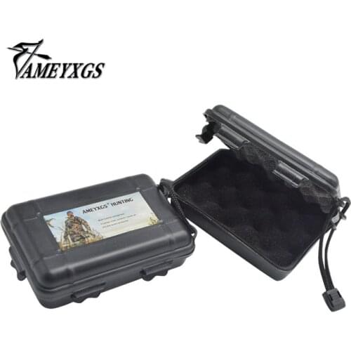 1Pcs AMEYXGS Black Plastic Portable Broadhead Box Sponge Pad Protection Arrow Hunting Arrow Storage