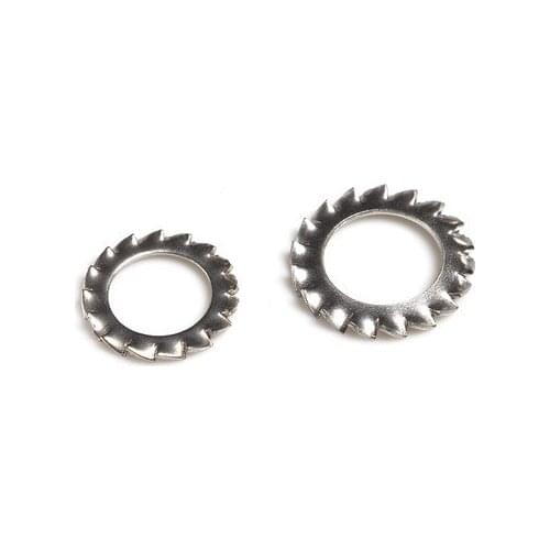 10pcs M12 M14 M16 M18 M20 M24 M27 M30 outer sawtooth washers multi-tooth lock anti-loose washer stainless steel gasket GB862.1