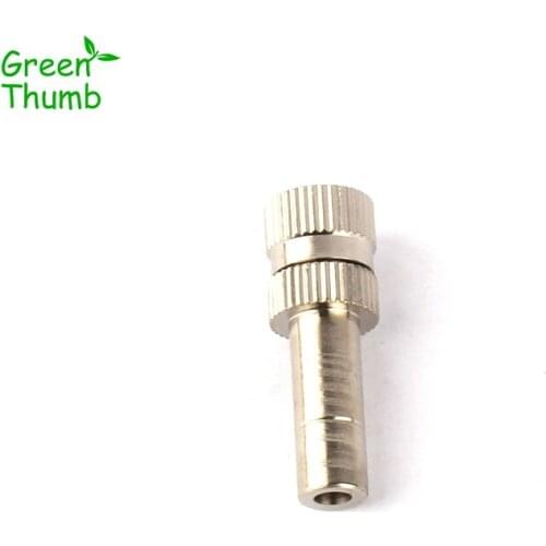20pcs 6mm Brass Quick Plug Nozzle Aperture 0.2mm/0.3mm/0.4mm/0.5mm/0.6mm/0.8mm Brass Mist Nozzle for Garden Cooling Humidify
