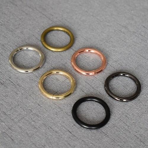 20 pcs/pack 25mm O Ring Leather Bag Belt Strap Dog Chain Buckle Snap Clasp Clip Trigger DIY Accessories 6 color