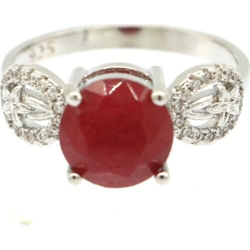 24x14mm Pretty Lovely Cute Leaf Shape Violet Tanzanite Paris Blue Topaz CZ Ladies Present Silver Rings