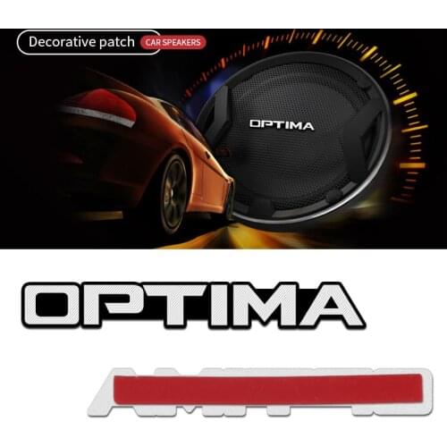 4pcs 3D aluminum speaker stereo speaker badge emblem Sticker for KIA Optima 2014 2018 2019 Car Accessories