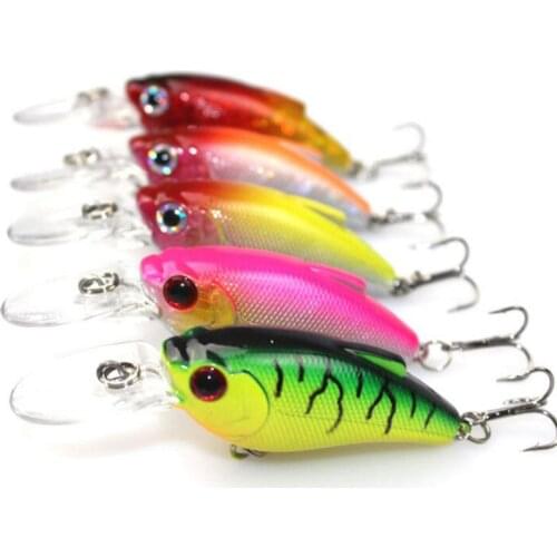 5Pcs Crazy wobbler bait Vibrating Crankbait 9cm 9.1g Swim Lure Minnow Bait Jigging Fishing Tackle