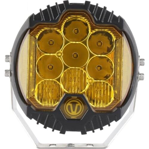 Fuleem 7inch LED Light Pod 90W Side Shooter FLood Spot Off Road Driving Light 8000LM Amber DRL for Jeep Truck ATV SUV