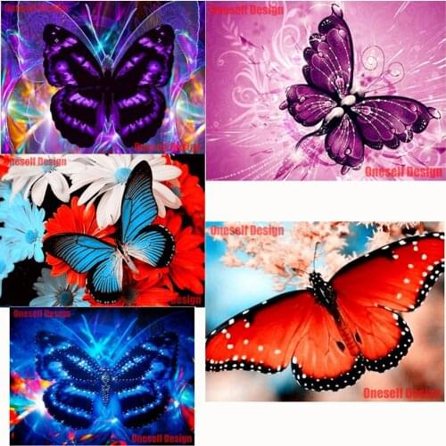 Butterfly 5d diamond painting full square animal diy diamond embroidery full set butterfly animal 5d diamond art kit butterfly