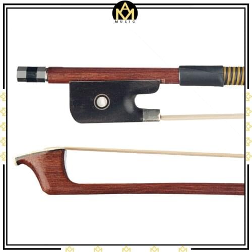 Brazilwood Bow 4/4 Cello Bow Octagonal Stick Natural Horsehair Ebony Frog Paris Eye Inlay Beginner Use