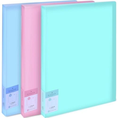 Deli 72408/72409 A3 Clear book clip files documents files storage folder date book 40 shees & 60 sheets 3 colors optional