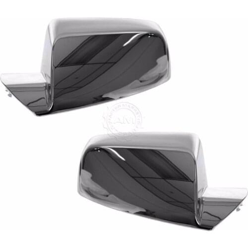 Chrome Mirror Cap Cover Upgrade Pair Set 2010-2015 for Chevy Equinox GMC Terrain