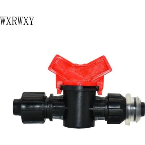 Wxrwxy Drip tape irrigation valve 5/8 irrigation Water valve Garden tap cranes 16mm barbed connector screw 15pcs