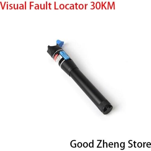 Red Laser Light Fiber Optic Cable Tester Visual Fault Locator Checker for 30KM
