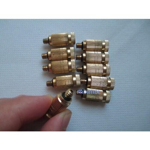 10pc/lot 0.1mm-0.7mmThreaded Brass Fog Mist Nozzle Misting Fogging Spray Sprinkler Head