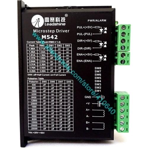 Leadshine M542 2 Phase Analog Stepper Motor Drive Max input 50 VDC output 4.2A Hot and Popular Top Quality FREE SHIPPING