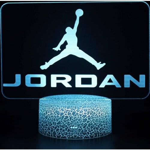 Gift Cute Toy Gift Cartoon AtmosphereNba Star3dNight Light RemoteControl Lamp CreativePlug In Colorful Led Touch Desk LampLED104