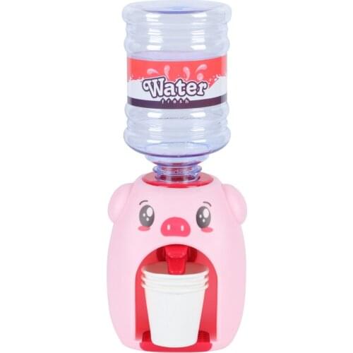 Cartoon Mini Water Dispenser with 3 Cups for Kids Gift Simulation Appliance