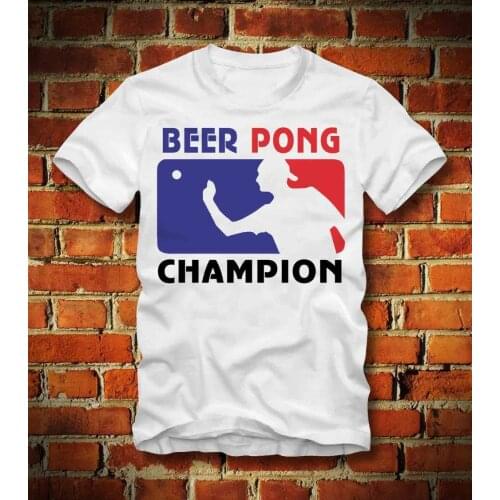 T Shirt Beer Pong Legend Bier Trinkspiel Drinking Game Ping Men T Shirt 2019 Fashion Printed T-Shirt Pure Cotton Men Cosplay