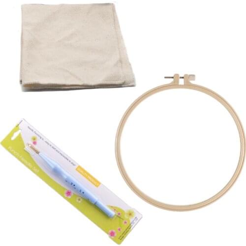 New DIY Magic Hoop Punch Needle Craft Stitching Knitting Kit Sewing Tool for Embroidery