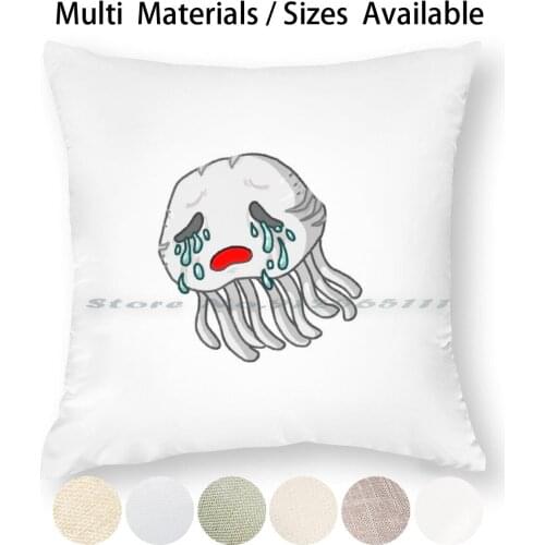 Ghasts Tears Pillow Case Throw Pillow Cover Cotton Linen Flax Ghast The Nether Mc Fan Art Video Game Mojang Creative Trending