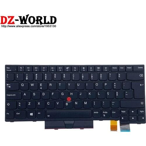 New Original PT Portuguese Backlit Keyboard for Lenovo Thinkpad T470 T480 A475 A485 Laptop Teclado 01AX591 01AX550 01AX509
