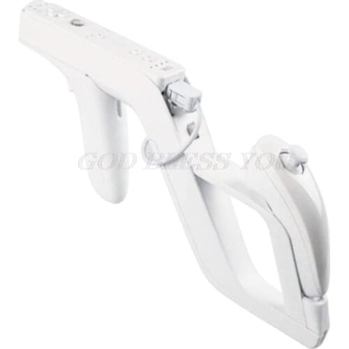 New Shooting Games Zapper Gun Controller Toy Shooting Gun for Nintendo Wii Nunchuk Motion Plus Remote Controller Game White