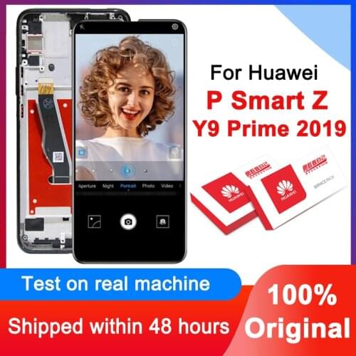 Original 6.59'' Display Replacement For Huawei P Smart Z STK-LX1 LCD Touch Screen Digitizer Assembly For Y9 Prime 2019 Display