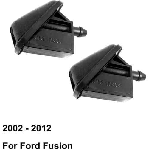 Front Windshield Washer Nozzle BM5117666AA BM5117666AB for Ford Fusion Europe Model ( 2002 - 2012 ) ( Pack of 2 )