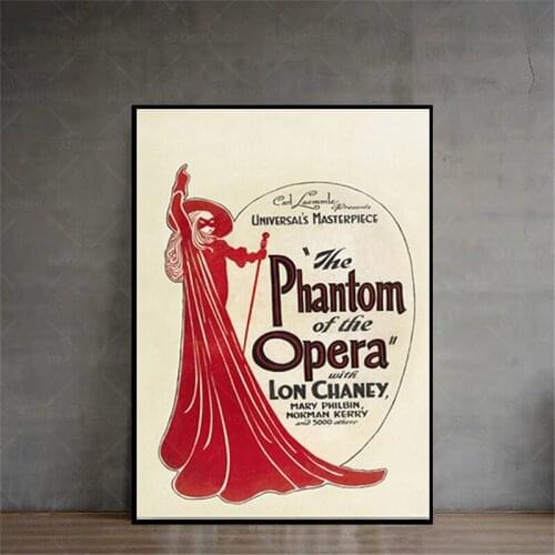 Posters and Prints The Phantom of the Opera (1925) Movie Poster Wall Art Picture Canvas Painting for Room Home Decor