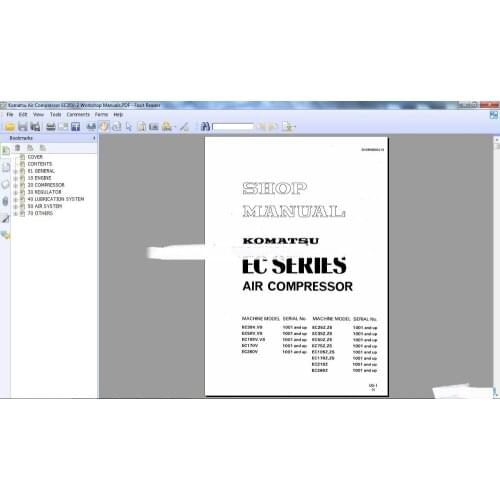 Komatsu Air Compressor & Air Conditioner Workshop Manuals (ALL)