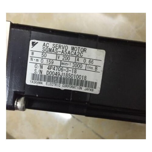AC Servo Motor SGMAS-A5ACA2C Used & Tested Working