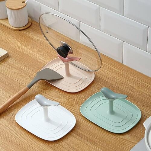 Tableware Storage Rack Kitchen Rack Spoon Storage Pad Bird-Shape Home Plastic Anti-Slip Prevent Oil Spill Space Saver Container