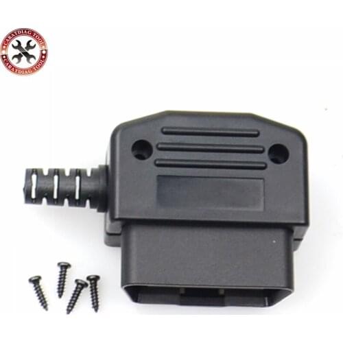 OBD2 Universal Connector obd2 16pin Adaptor eobd2 obdii Female Connector plug with screws J1962 OBD2 16Pin Male Plug Connector