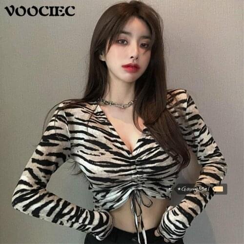 Женские короткие футболки VOOCIEC China At AliExpress