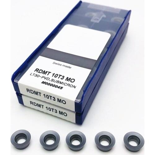High Quality RDMT10T3 MO RDMT10T3 LT30 Carbide Milling Insert External Turning Tool LT CNC LatheCutting Tool