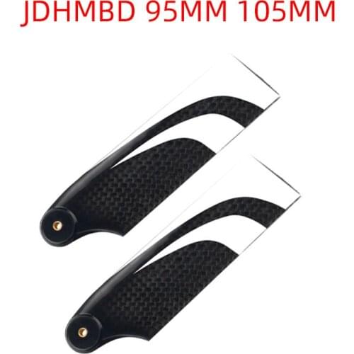 JDHMBD High Quality Carbon Fiber 95mm 105mm Tail Blades for Align Trex 600 700 KDS A7 GUAI X7 XL GARTT SAB RC Helicopter spare
