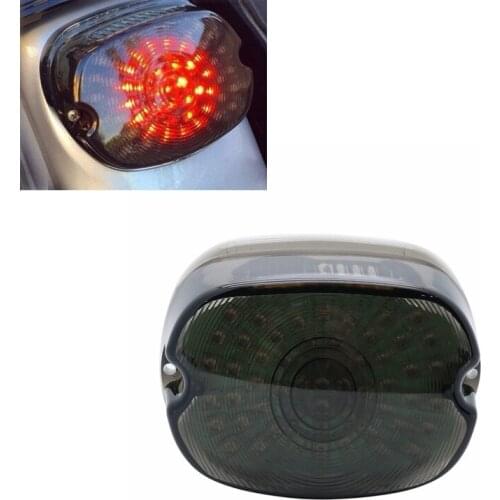 Tail Light Lay Down for Harley Brake Turn Signal License Plate Light Taillight for Sportster Dyna FXDL Electra Glides Road King