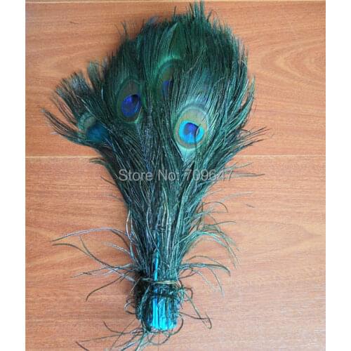 100Pcs/Lot! Beautiful Peacock Eye Feathers dyed Sky Blue color 10-12inches 25-30cm long,Turquoise Peacock Feathers
