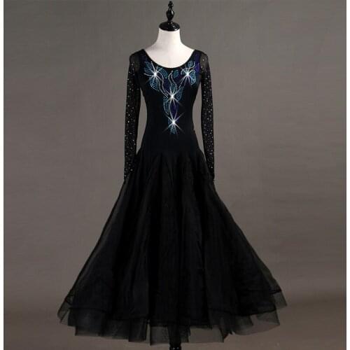 2019 New Costume Sale Ballroom Dance Skirts Newest Design Woman Modern Waltz Tango Dress/standard Competition Dress MQ100