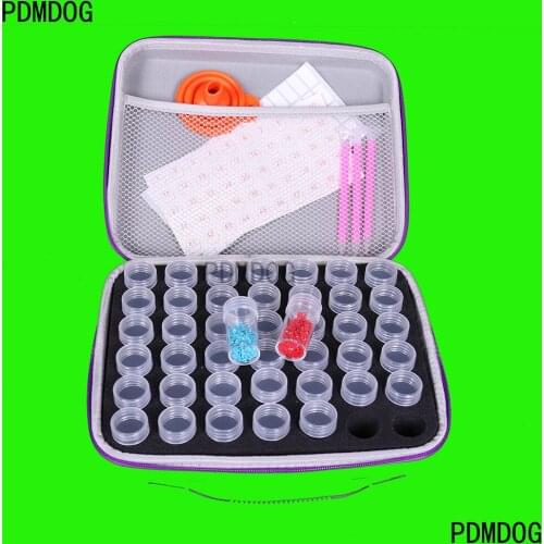42 Bottles 5d Square Round Diamond Painting Accessories tools Storage Box Carry Case diamant painting tools Container Bag