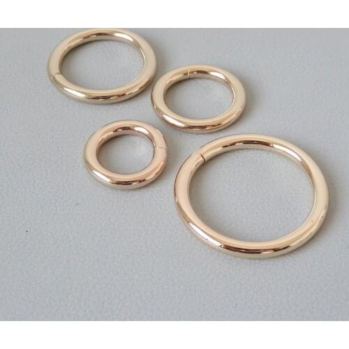 50Pcs/Pack Metal O Ring Buckle Clasp For Bag Backpack Accessories Straps Belt Loop Pet Dog Collar Harness Strong Hardware