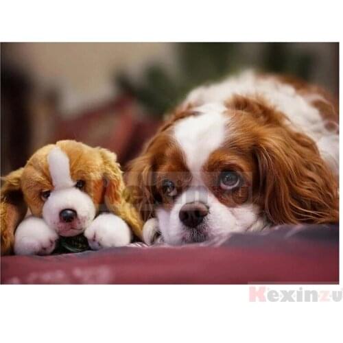 5D DIY Full Square/Round Drill Diamond Painting "Animal Dog" Embroidery Mosaic Cross Stitch Wall Stickers Decor Gift SFD05