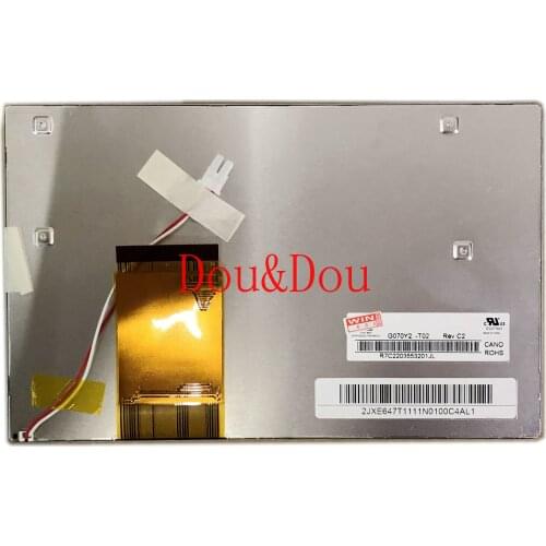 Free Shipping G070Y2-T02 Rev C2 7.0 inch 800*480 Resolution industrial Lcd Screen Panel Modules