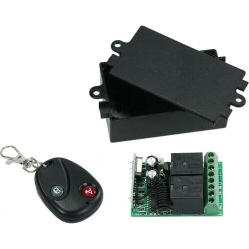 Wireless Remote Control Switch RF 433Mhz AC 220V 2CH Relay Receiver Module and Learning Code Transmitter Remote Control A1