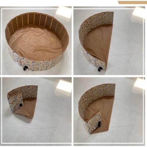 T5EC Kids Playpen Ocean Ball Pit Baby Infant Foldable Pool Soft Round Colorful Balls Fence Play Space Room Decor