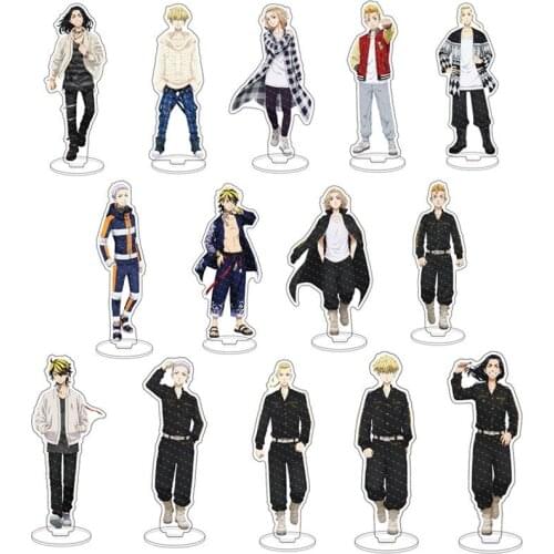 Anime Figure Tokyo Revengers Stand Manjiro Ken Takemichi Hinata Atsushi Acrylic Model Plate Desk Decor Standing Sign Fans Gifts