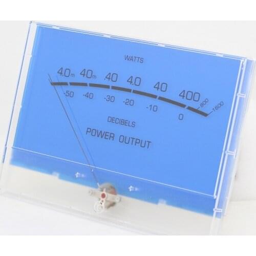 Classic Lake Blue VU Meter Class A Power Amplifier DB Meter Level Home Audio Power Meters P-200