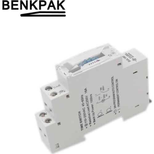 SUL180 DIN Rail Time Switch Mechanical Timer Switch 24 Hours Programmable Timer 16A Time Switch