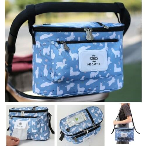 Multifunction Baby Stroller Bag Large Capacity Diaper Bags Outdoor Travel Hanging Carriage Mommy Bag Infant Care Organizer