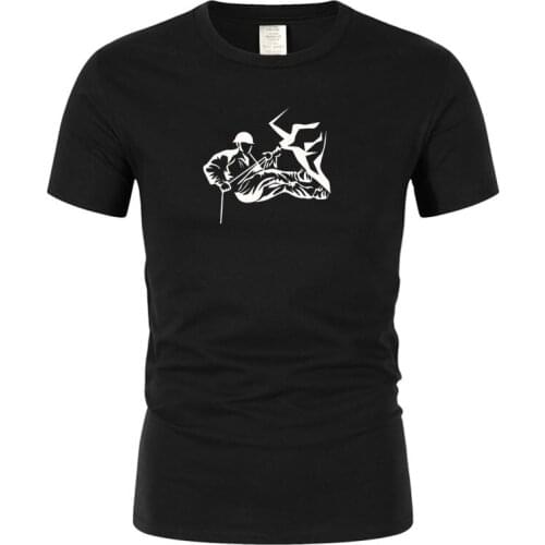 Short Sleeve T-Shirt Funny rock climbing mens T-shirt cotton