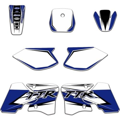 NEW STYLE TEAM GRAPHICS & BACKGROUNDS DECAL STICKERS Kits for Yamaha TTR90 2000 2001 2002 2003 2004 2005 2006 2007