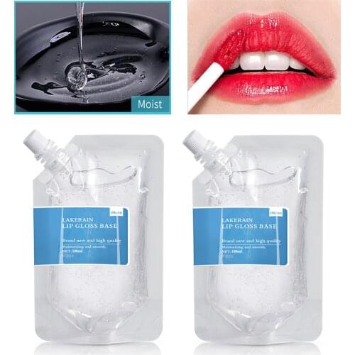 2 Pcs Clear Lip Gloss Base Oil Material Lip Makeup Primers Non-Stick Lipstick Primer Lip Gloss Base for DIY Handmade Lipgloss